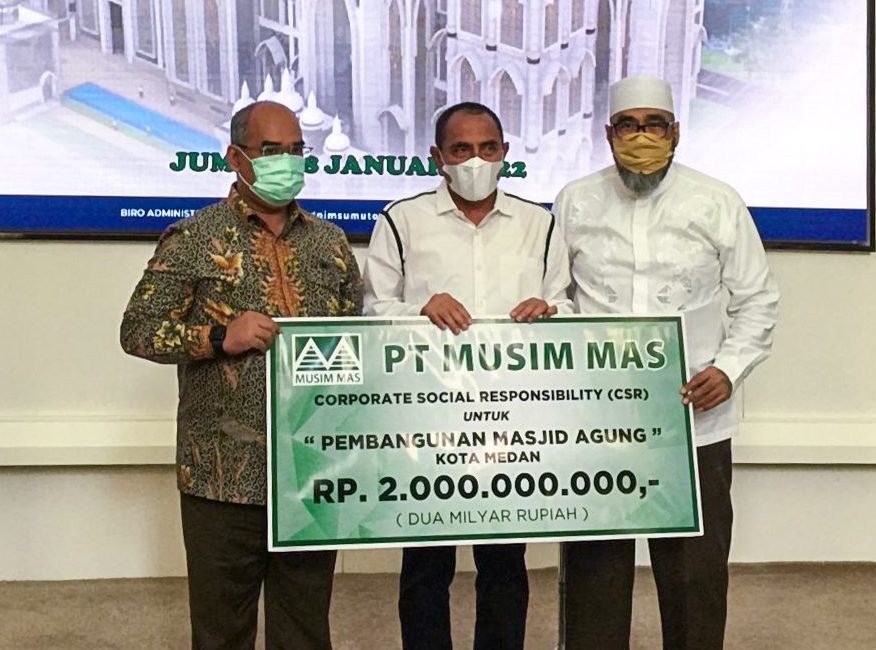 Musim Mas Donates SGD 187K to Renovate Iconic Mosque in Medan