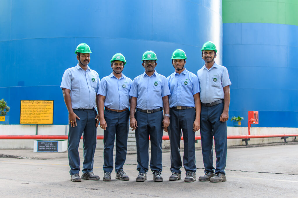 Safety team at South India Krishina Oil and Fats SIKOF plant